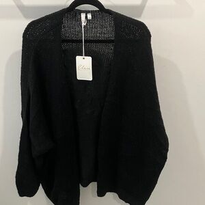 Elan Women's Black Cardigan Sweater